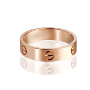 טבעת אהבה Stainless Steel ציפוי רוז גולד