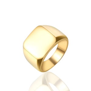 טבעת מבריקה זהב