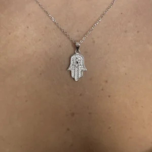 שרשרת חמסה עם מגן דוד לגבר