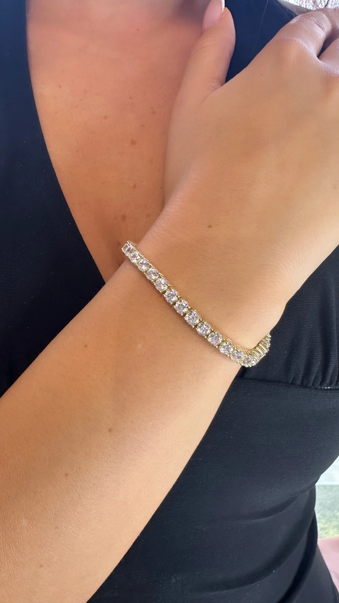 צמיד זהב טניס