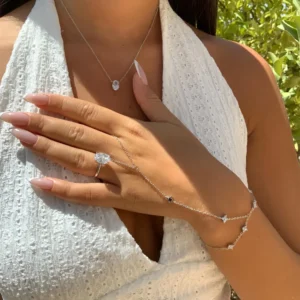 טבעת אובל אמור גדולה