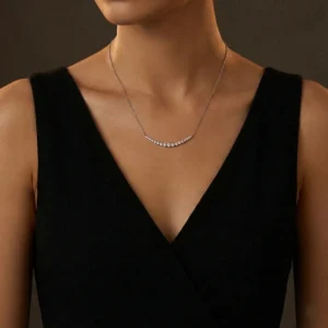 שרשרת מואסנייט עדינה D VVS1